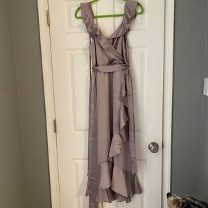 Show Me Your MuMu Samantha Ruffle Wrap Dress